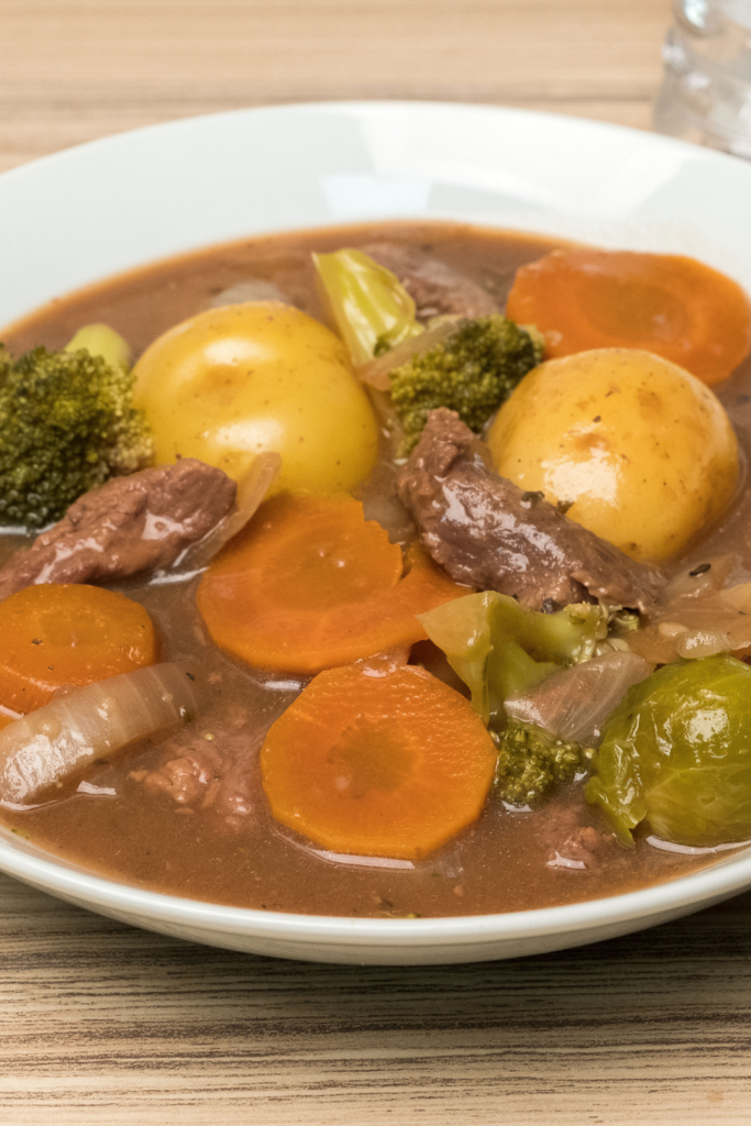 Slow Cooker Beef and Cauliflower Mash