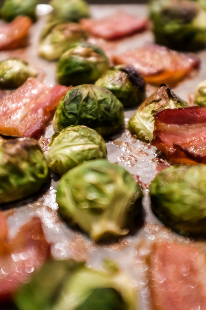 Balsamic Glazed Brussels Sprouts and Bacon