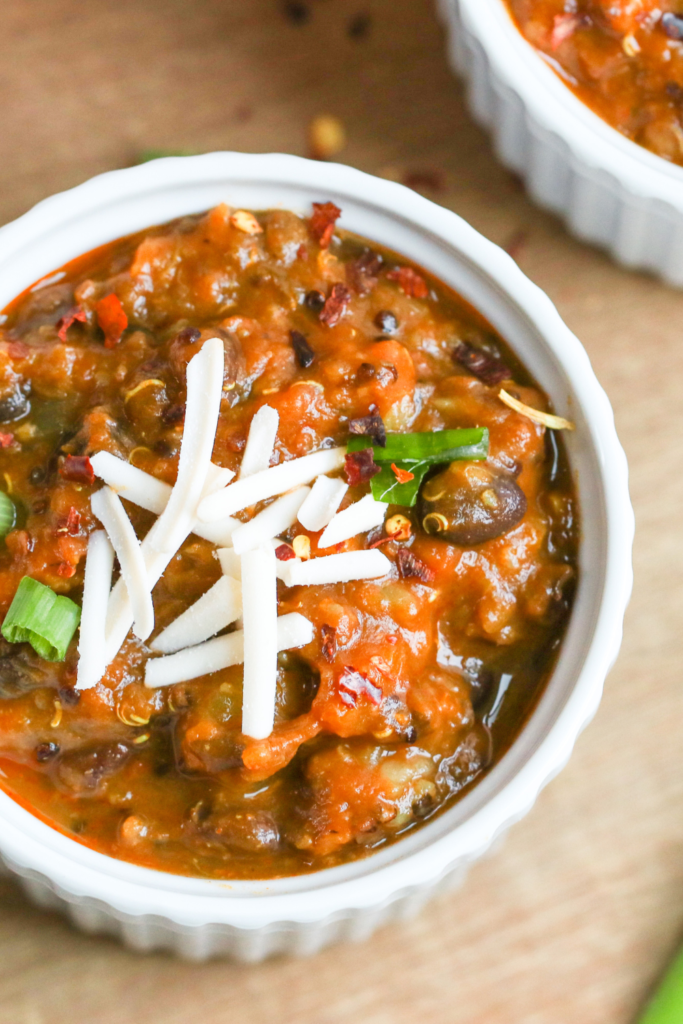sweet potato and black been chili
