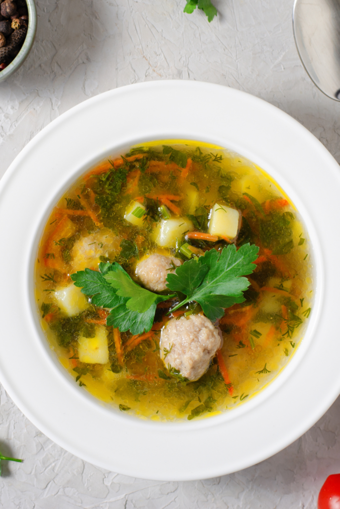Turkey Meatball Soup
