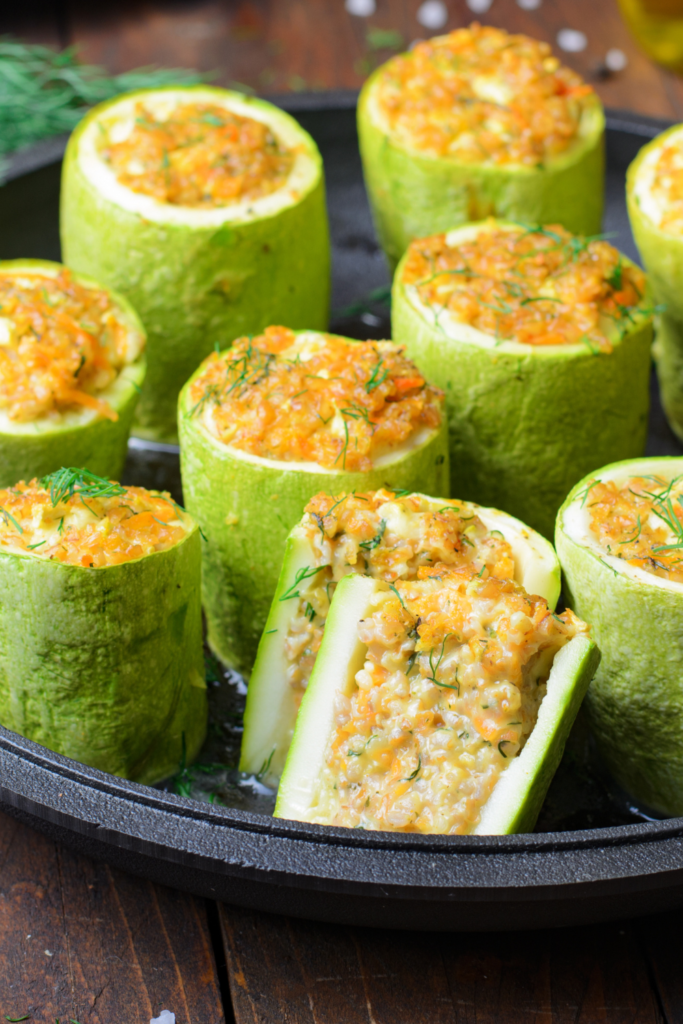 Turkey Stuffed Zucchini Boats