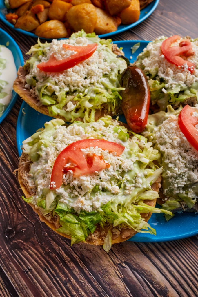 Turkey and Bean Tostadas