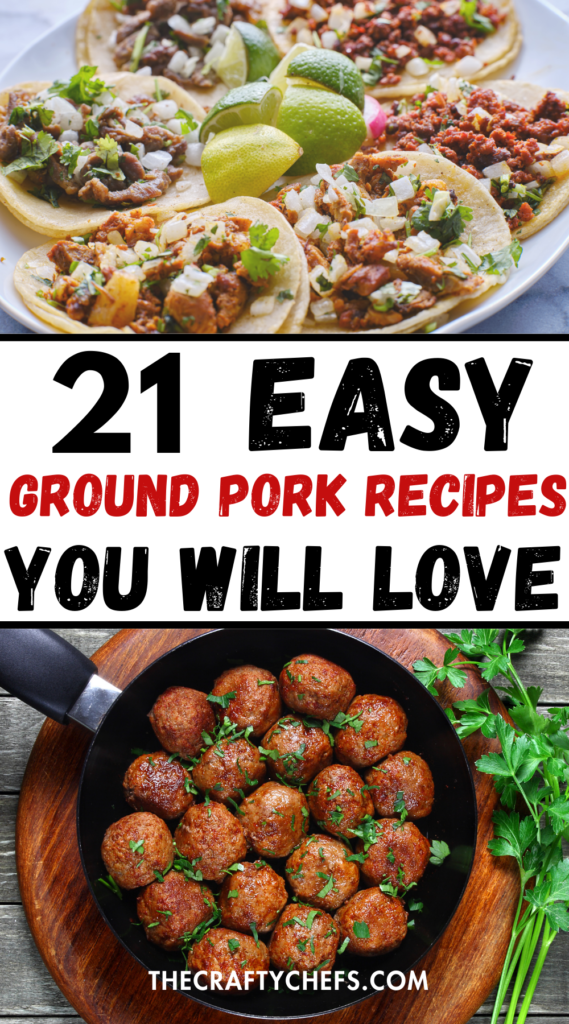 ground pork recipe ideas
