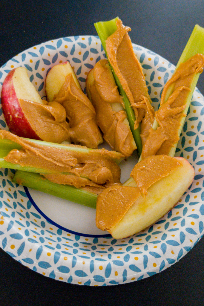 Celery and Peanut Butter Snacks